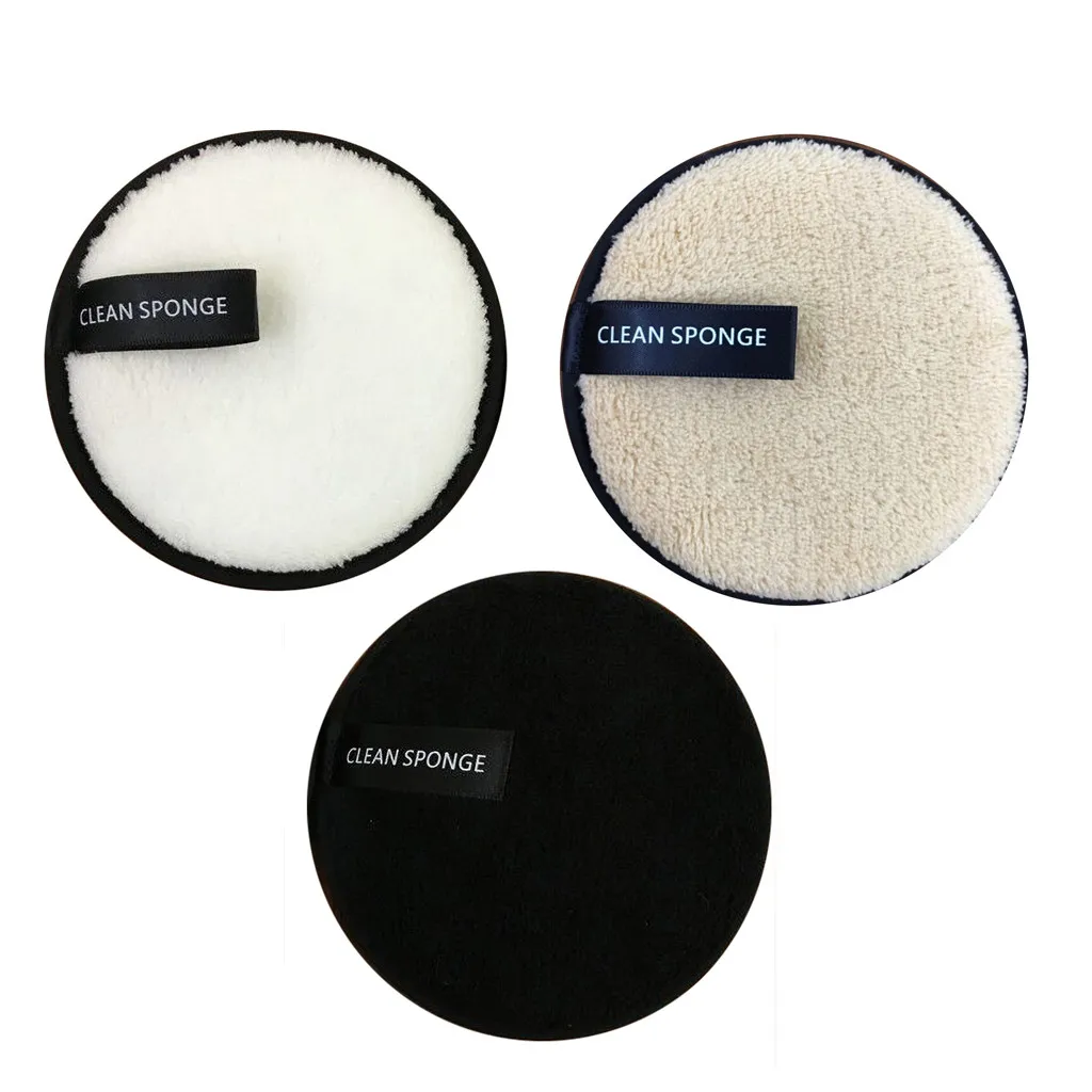 3 шт. салфетки для снятия макияжа из микрофибры контейнер губки спонж Подставка