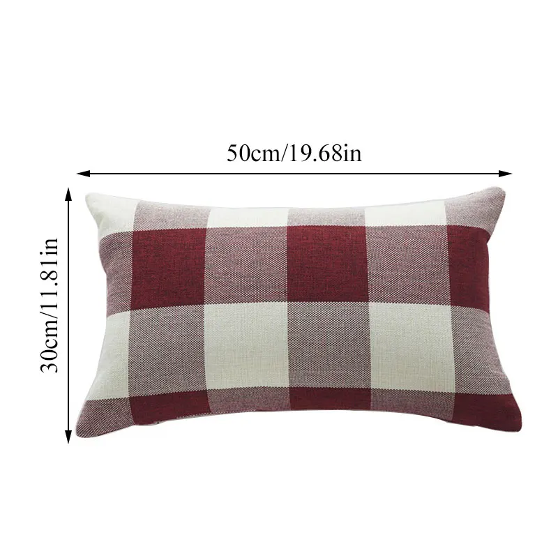 

45*45cm/30*50cm Throw Pillows Covers Decorative Fashion Plaid Pillow Case Pillowslip Cushion Cover Home Supplies Cotton Linen