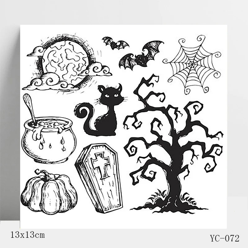 AZSG фестиваль мертвых прозрачные штампы для DIY скрапбукинга/открыток/альбом