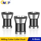 CMCP 1 шт. фрезерный Цанга для резака Зажимной патрон 6 мм 6,35 мм 8 мм адаптер фрезы для гравировки Обрезки Станок Зажимной патрон Деревообрабатывающие инструменты