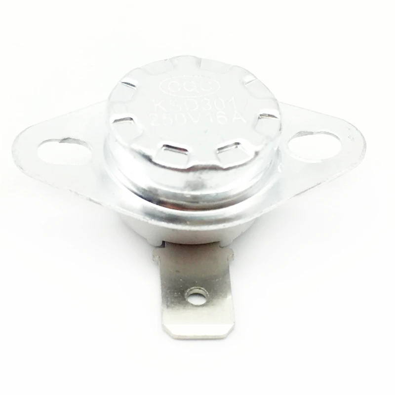 2pcs/KSD301 75 градусов 75C 16A250V нормально закрытый переключатель контроля