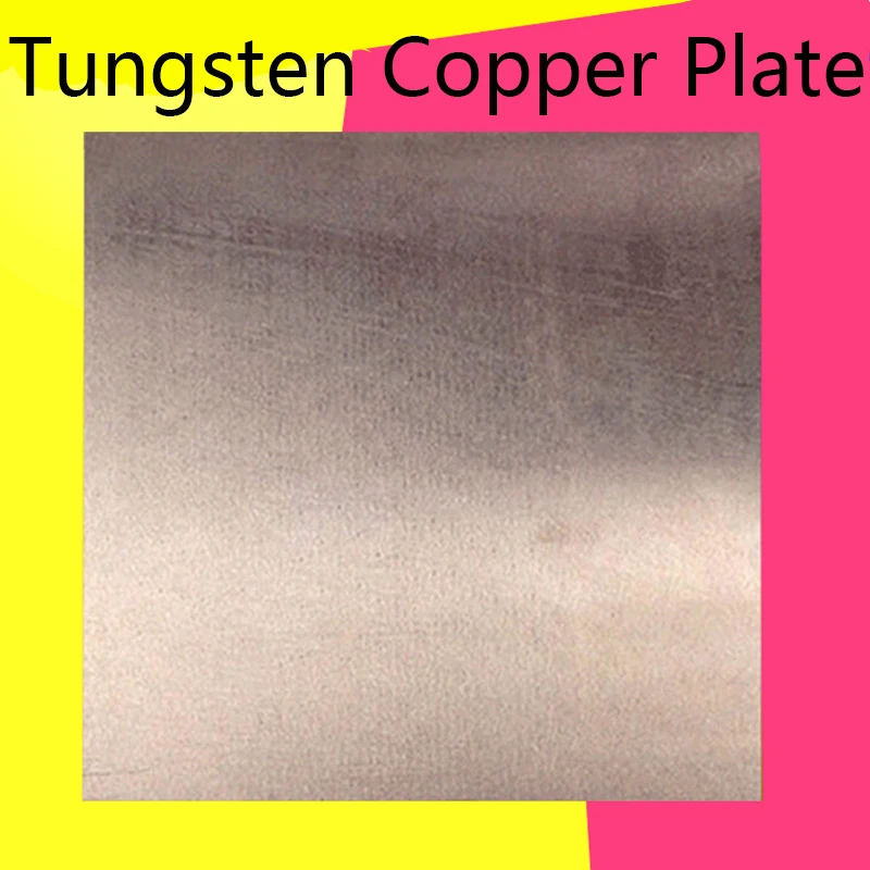 W70 W80 Tungsten Copper Plate High Hardness Tungsten Electrode  Electric Spark Alloy Copper Thick 1 4 6 20 25 30 mm
