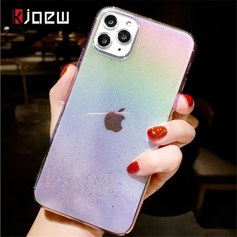KJOEW капли воды цветной градиентный телефонный чехол для iPhone 11 Pro Max X XS XR Xs 6 6s 7 8 Plus