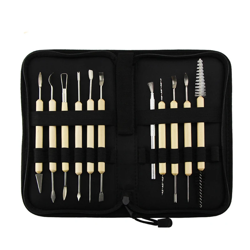 

11pcs/set Arts Crafts Clay Sculpting Tools Set Carving Tool kit Pottery & Ceramics Wooden Handle Modeling Clay Multi-Tool