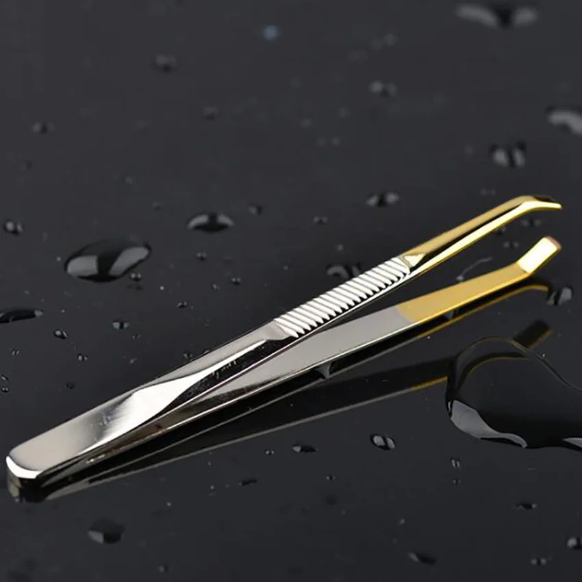 

Beauty Clips Stainless Steel Elbow Head Eyebrow Pliers Professional Makeup Tweezer Hair Removal Eyebrow Tweezers Trimming Tools