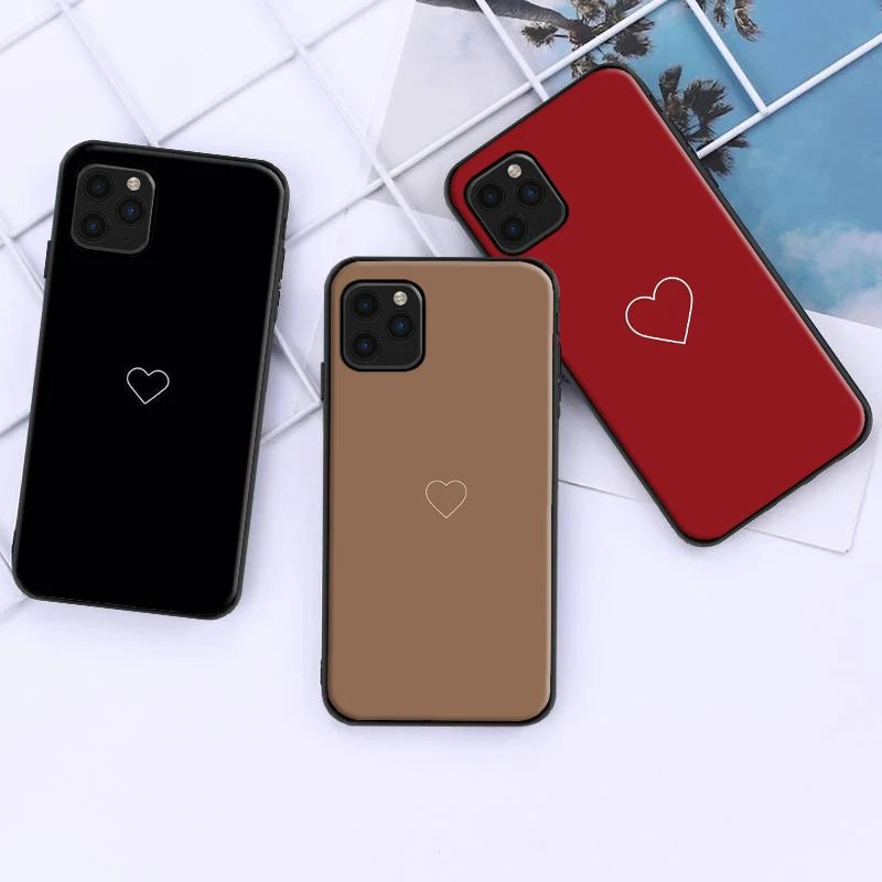 

Little Love Phone Case For iPhone 11 12 13 XR XS X Pro MAX 7 8 6 6S Plus SE 2020 Funda Cases Soft TPU Carcasa