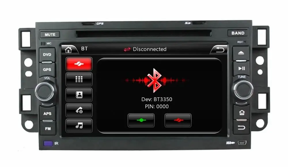 7 &quotавтомобильный dvd-плеер с GPS(opt) аудио Радио стерео BT Автомобильный