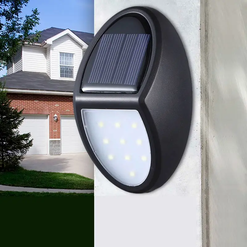 

BRELONG 10 LEDs Solar Light Outdoor IP65 Waterproof Wall Light for Courtyard Garden Path Decorative Night Lights