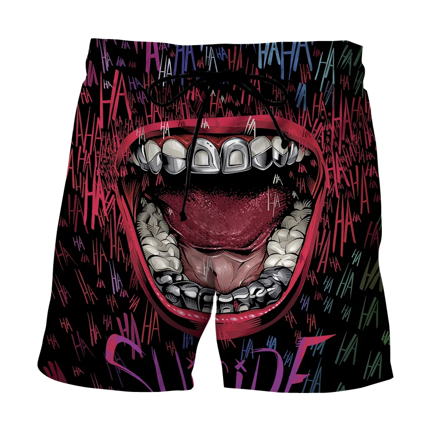 Шорты мужские/женские с 3D-принтом смешные свободные большого размера | Мужская