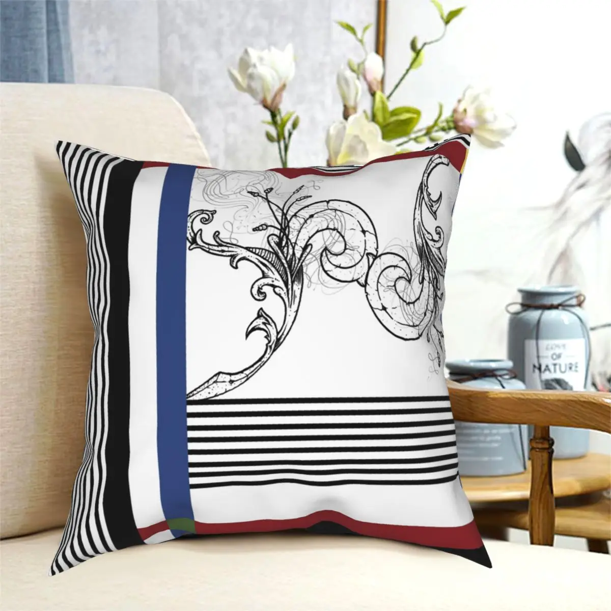 

Mondrian Art Abstract Pillowcase Printing Polyester Cushion Cover Gift Pillow Case Cover Home Square 45X45cm