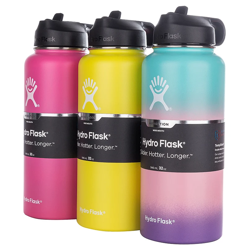 

12oz/18oz Wide Mouth Outdoors Sports Bottle Tumbler Flask Vacuum Insulated Stainless Steel Water Bottle