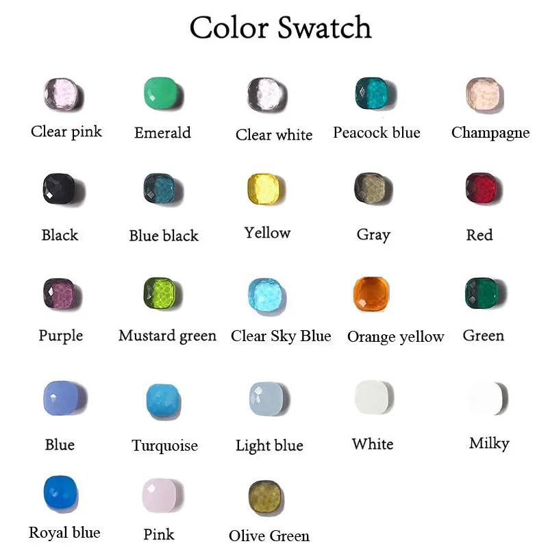 SLJELY высокое качество 23 вида красочные конфеты граненые квадратные кристаллы Nudo