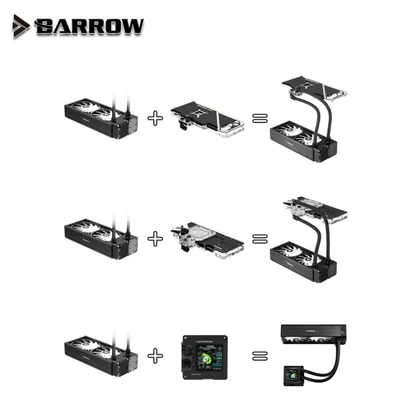 Модульный охлаждающий блок для графического процессора Barrowch комплект петля