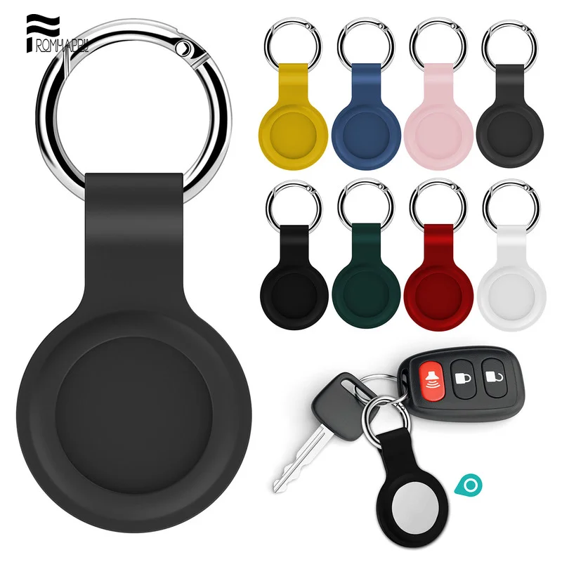 

Силиконовый защитный чехол с брелоком для бирок airtag противоударный силиконовый защитный чехол с защитой от падения Чехол для бирок Air 2021 Но...