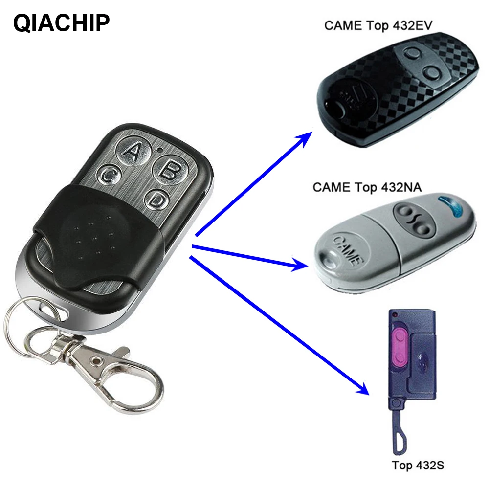 

QIACHIP 433.92MHZ Copy Remote Controller Universal Duplicator For Home Electric Garage Door Gate Car Remote Clone 433MHz Key Fob