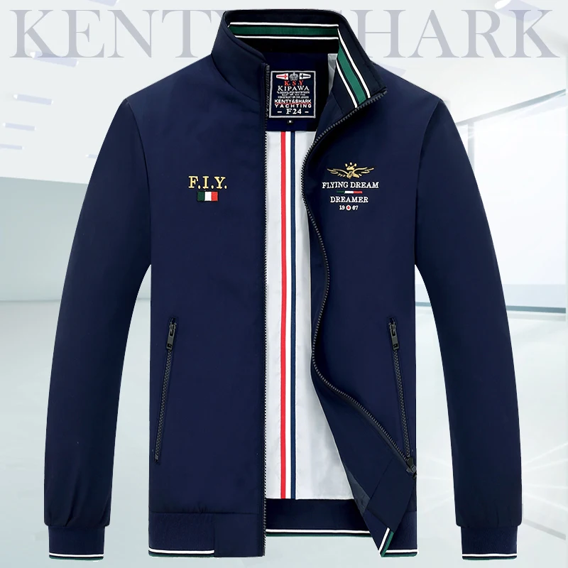 Осенние мужские Slim Fit Акула куртки M 4XL Повседневная брендовая одежда верхняя