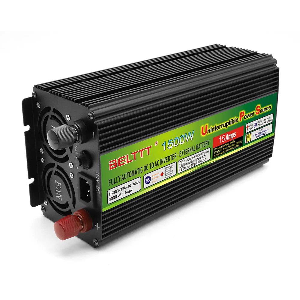 Бесплатная доставка dc12v к ac220v инверсор 1.5kw с автоматическим переключателем