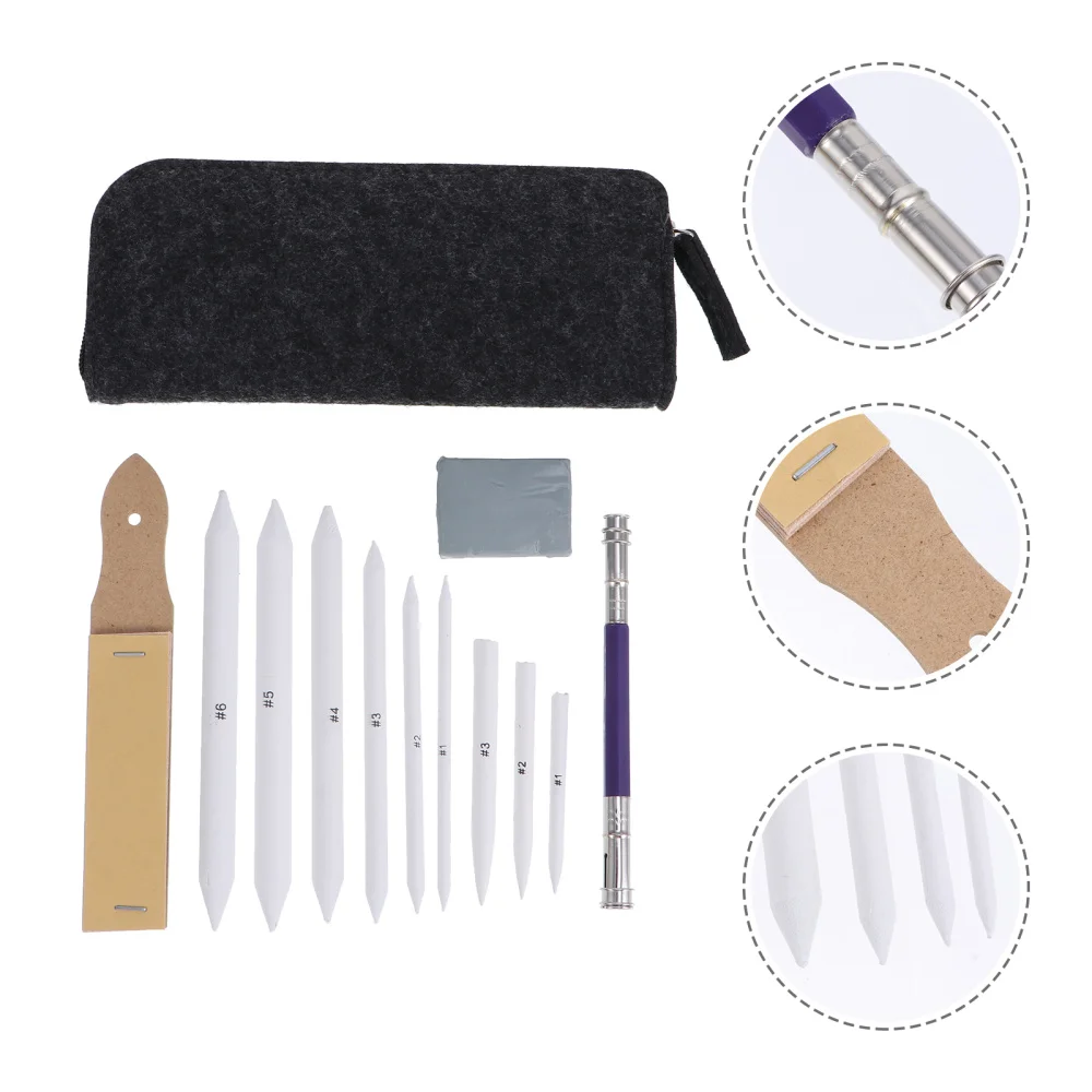 

19pcs/ Set Drawing Sketching Blending Stumps Wiping Pen Sketching Painting Kit