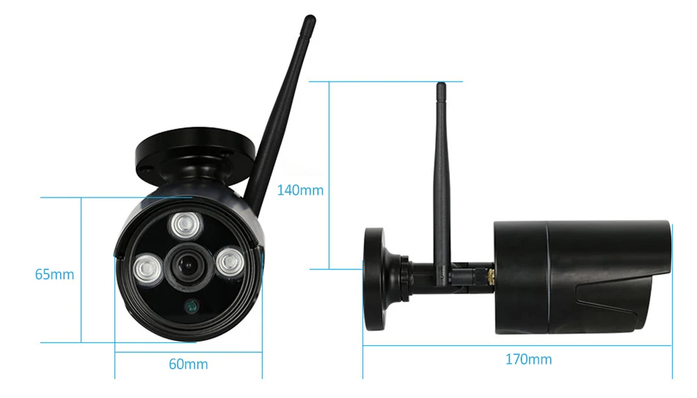 Hiseeu WNKIT-4HB612B 4CH беспроводной CCTV 1080P NVR комплект Открытый wi-fi/WLAN 2.0MP IP камера безопасный видеорегистратор