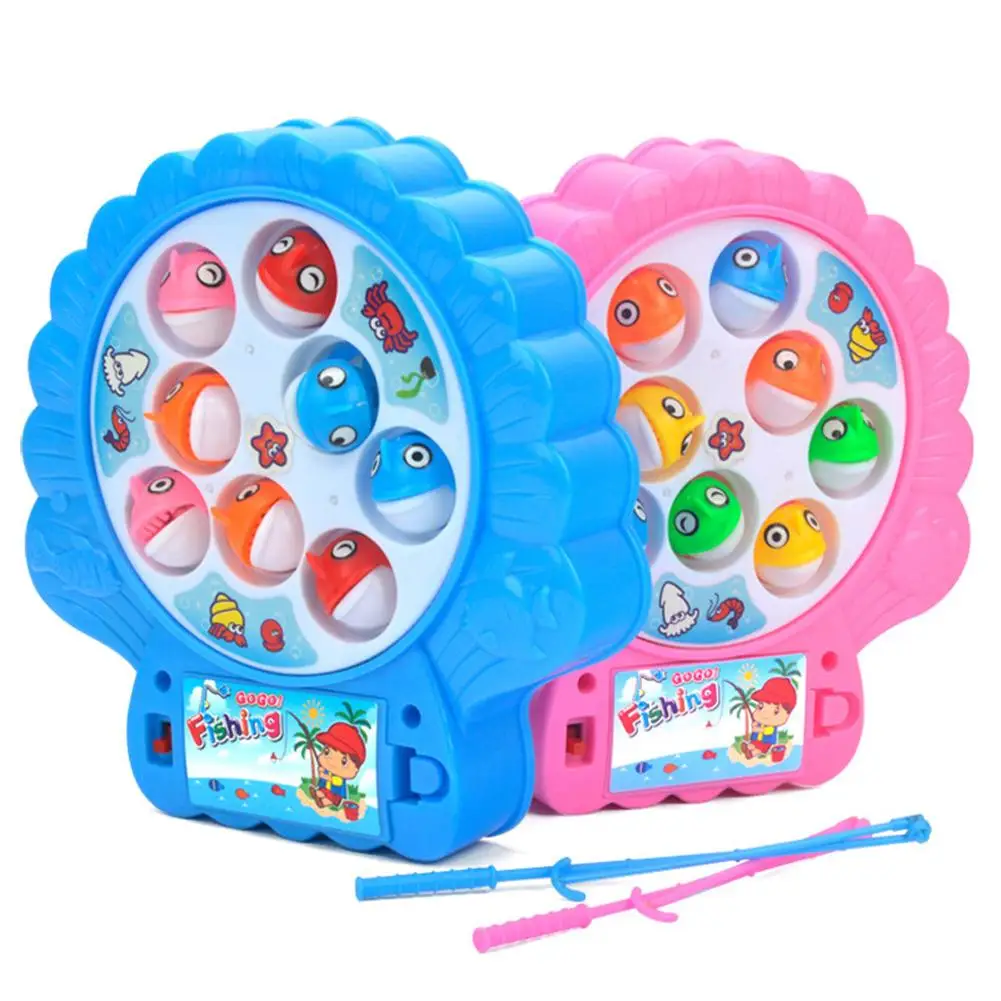 

Kids Toy Play House Simulation Baby Fishing Toy Children Electric Rotating Parent-child Interaction Early Education Fishing Toy