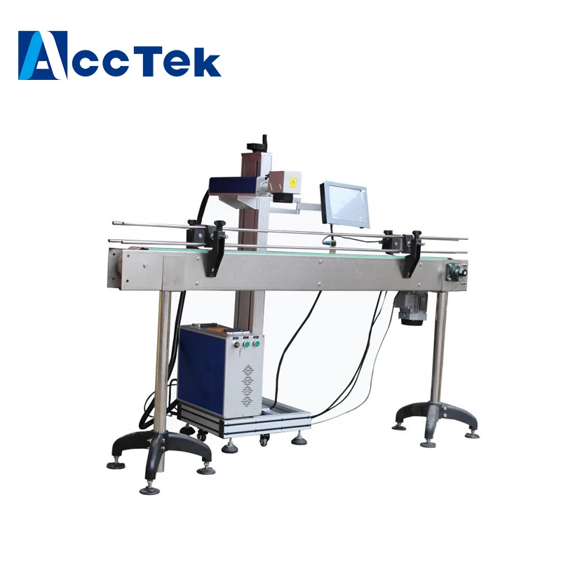 

30W 60W Flying/ Fly Fiber/CO2 Laser Marking/Marker/Engraving/Engraver /Printing/Printer Machine for No-Metal Wood Acrylic