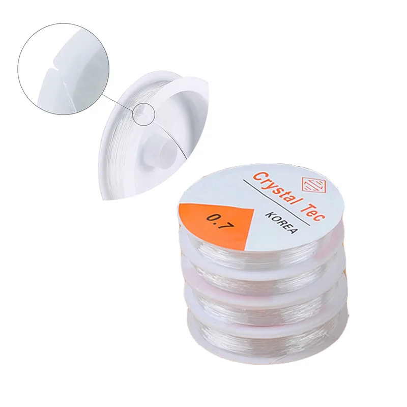 0 5 1 мм пластиковая кристальная рыболовная проволока с бисером растягивающийся