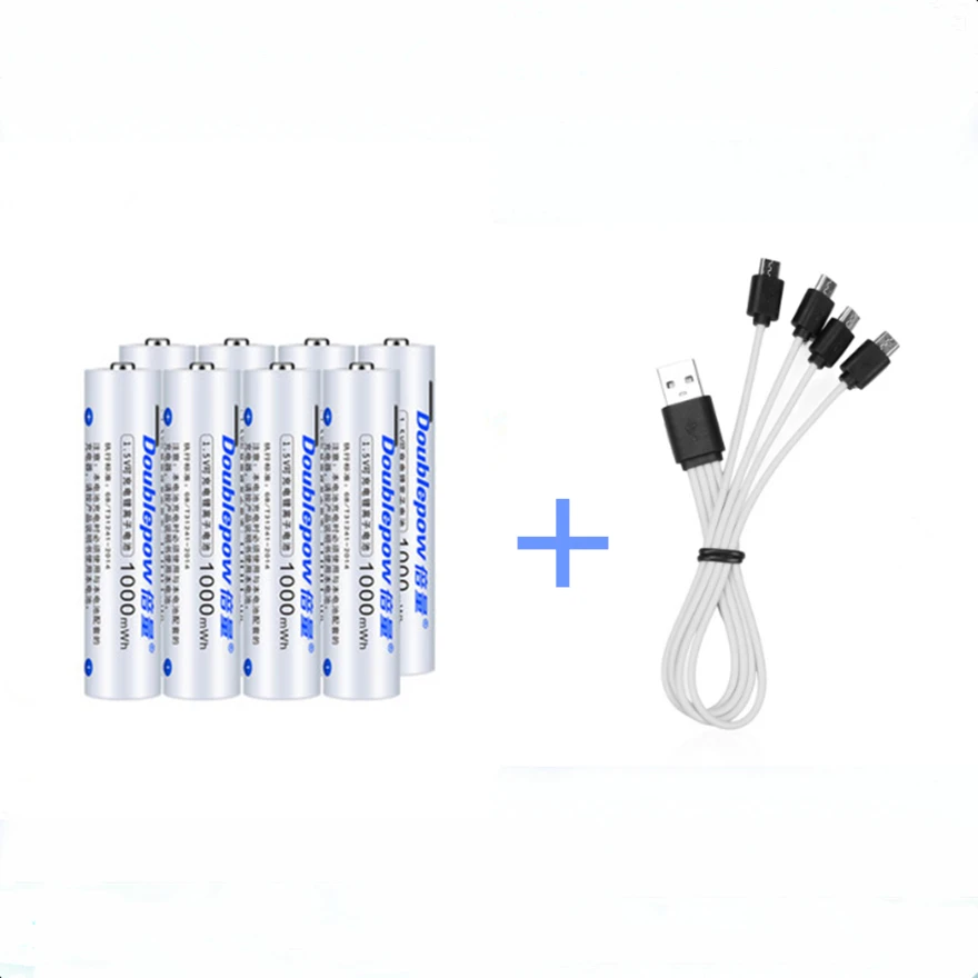 

Аккумуляторная батарея AAA, 1,5 в, МВт/ч, с Micro USB кабелем