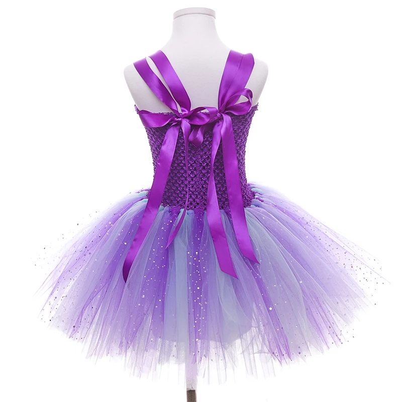 

Baby Girls Mermaid Tutu Dress Rainbow Princess Summer Dresses Toddler Kids Birthday Party Cosplay Costume Cute Children Clothing
