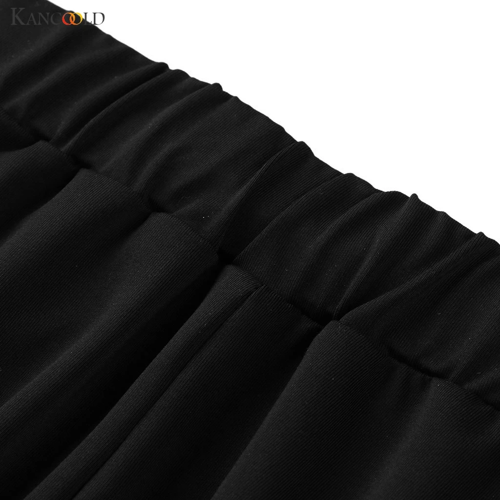 Брюки KANCOOLD женские на шнуровке модные готические черные обтягивающие