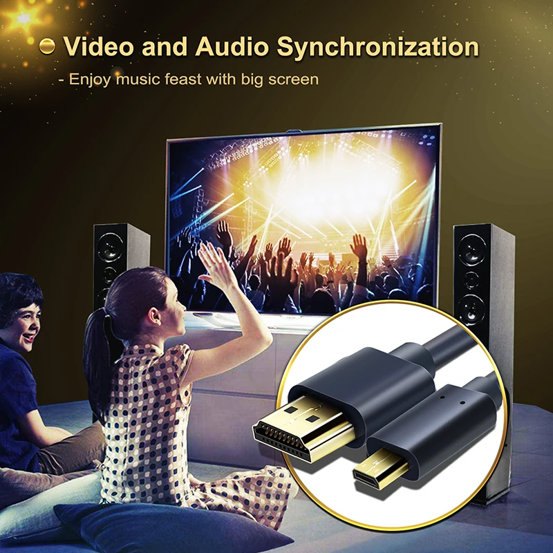 CABLETIME Новое поступление микро HDMI к HDMI кабель двунаправленный HDMI кабель 2k* 4k 2,0 HD Высокое качество HDMI CL4 для коробки PS4 C127