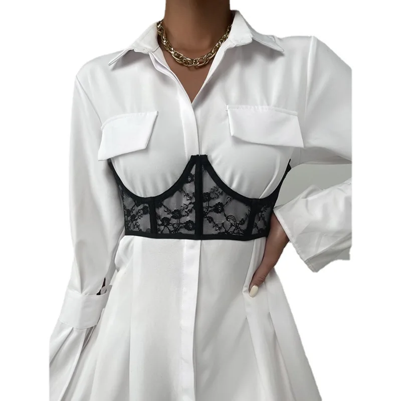 Корсет MLMTEY в винтажном стиле кружевной черный готический корсет панк прозрачный