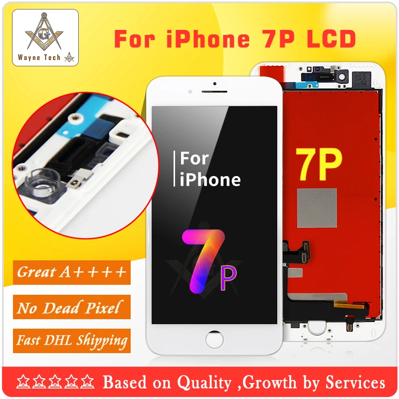 2 шт. для Tianma качество Pantalla iPhone 7 Plus ЖК экран с Goos 3D сенсорный дигитайзер дисплей в