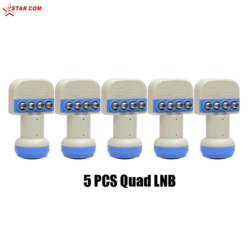 5 шт. четырехдиапазонный LNB для спутникового ТВ-приемника KU-диапазона