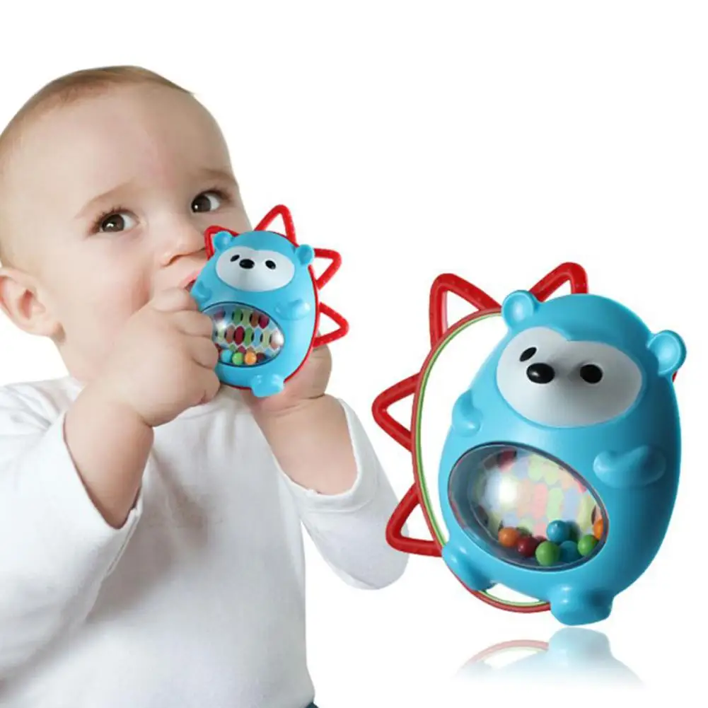 Kuulee милый ежик детская погремушка развивающая Детская резинка вращающаяся