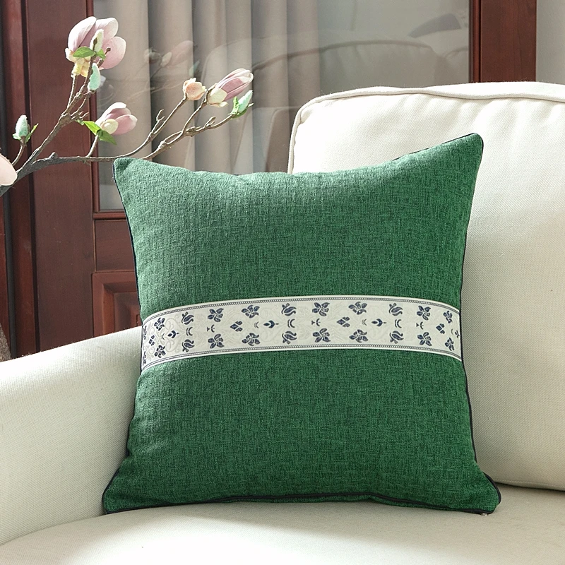 

New 45x45cm Linen pillowcase Embroidery Pillow Cover Soft Cozy Floral Cushion CoverHome Decoration for living