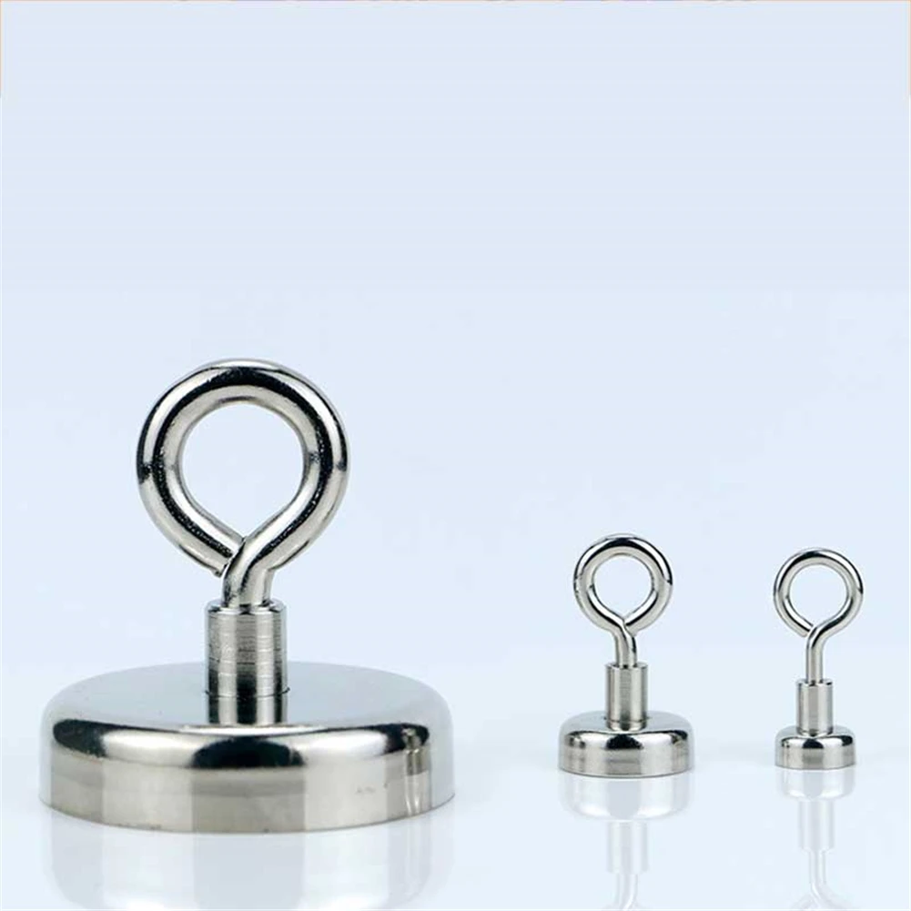 

9/22/34KG Magnetic Hook High Quality Neodymium Magnet Metal Treasure Hunting Sea Fishing Detector Silver Metal Accessories
