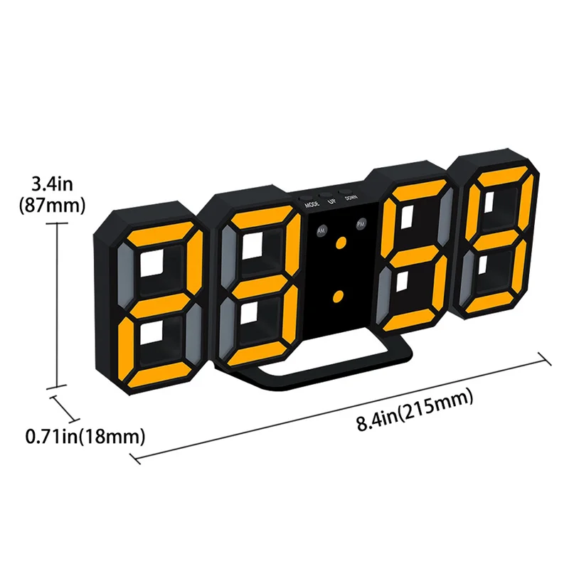 Светодиодный Будильник обновленная версия 8888 настенные часы может