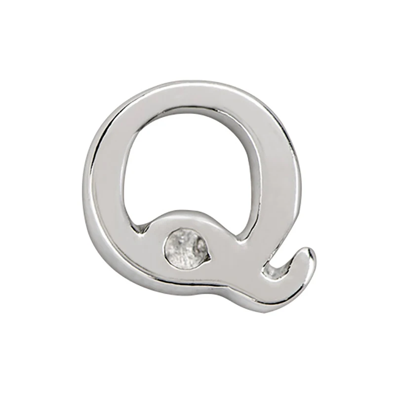 10 шт. Подвески с буквой Q, Плавающие Подвески для гостиной, стеклянный медальон