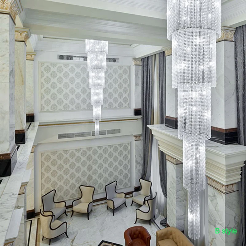 Обувь с украшением в виде кристаллов люстра светильник двойного пола Гостиная