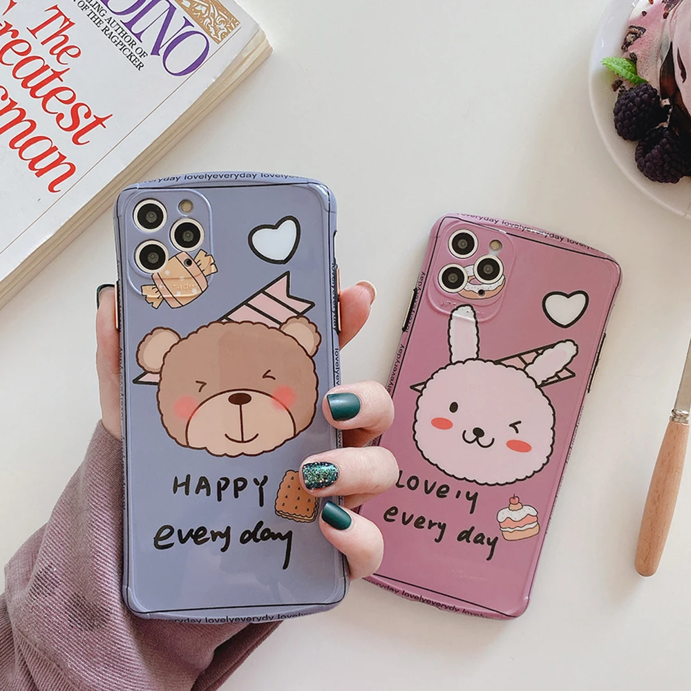 Luxury Camera Phone Case For Apple iPhone X XR XS 11 Pro Max 8 7 Plus Cover Cute Cartoon Soft Silicone i7 i8 Full | Мобильные