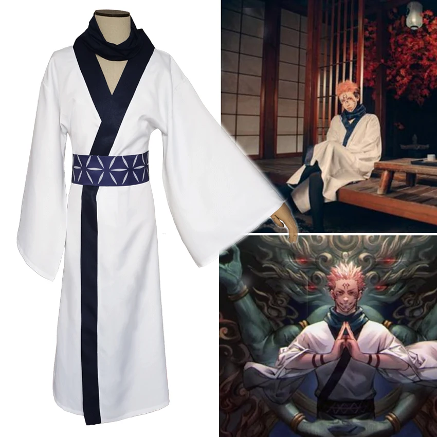 

Takerlama аниме юютсу Kaisen Ryo мужской костюм для косплея Sukuna взрослые мужские наряды кимоно Hanfu носки с двумя пальцами халат на Хэллоуин