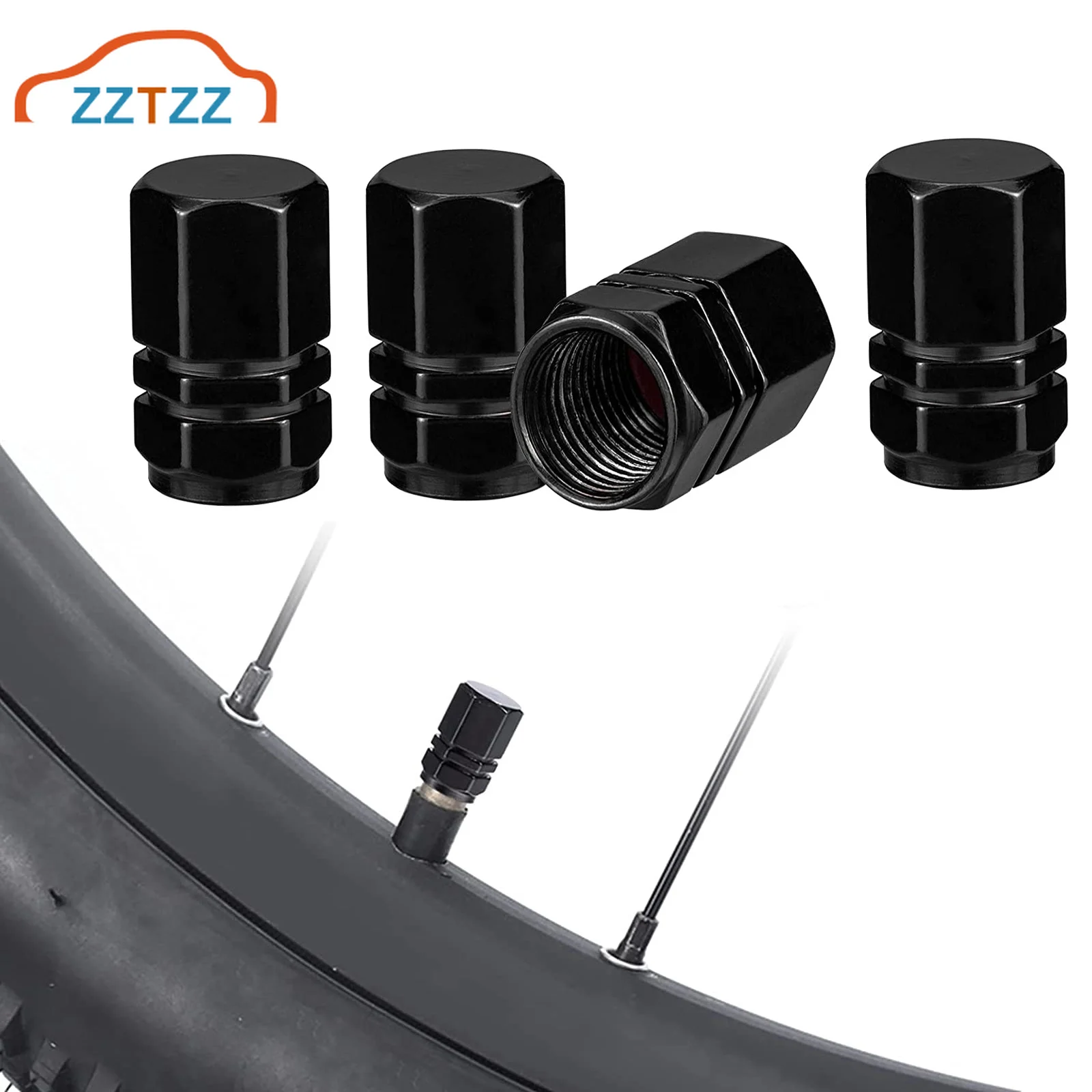 4 шт. Алюминий брелок для автомобильных ключей колпачки вентиля шин Обод шины