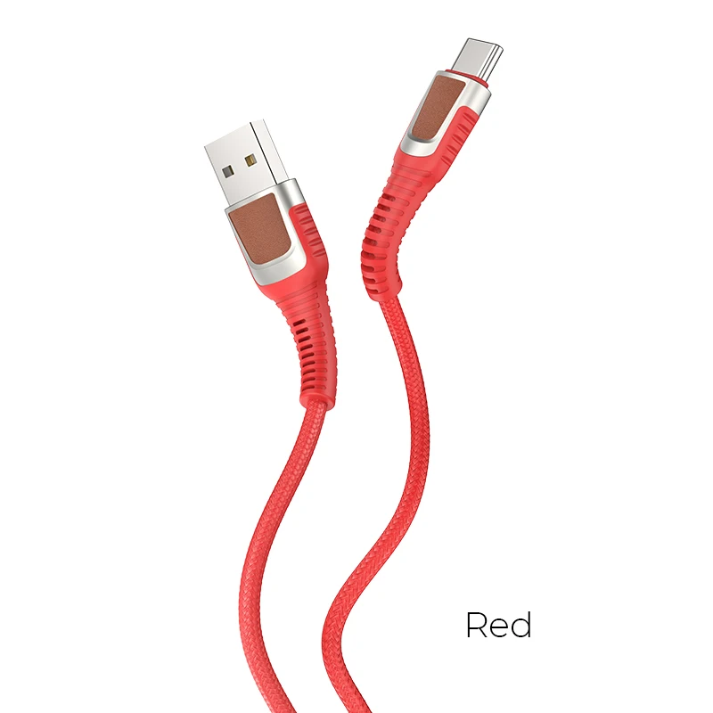 Красный НОСО Тип usb C кабель для USB C мобильного телефона кабель быстрой зарядки Тип C кабель для samsung Galaxy S10 S9 S8 Xiaomi mi9 huawei P30 - Цвет: Красный