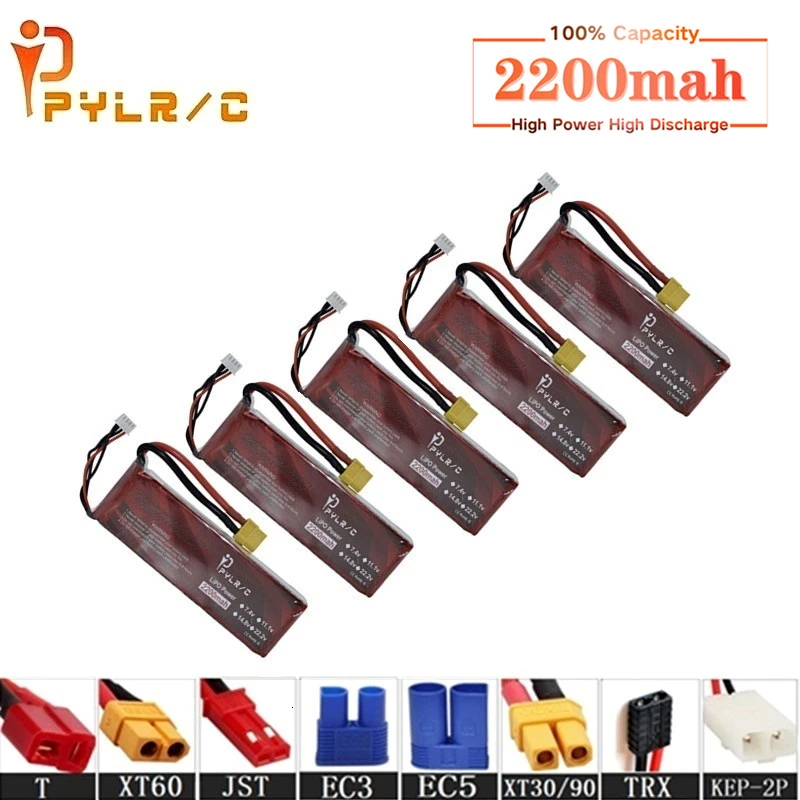 Высокая скорость 14 8 v 2200mAh Lipo батарея для RC вертолетов части 4S литиевая 50C