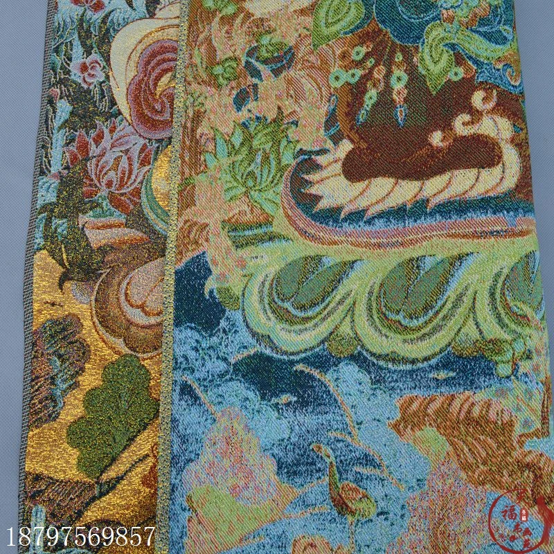 

christmas Collection Thangka Buddha like brocade silk embroidery Nepalese treasure king Huang Caishen halloween
