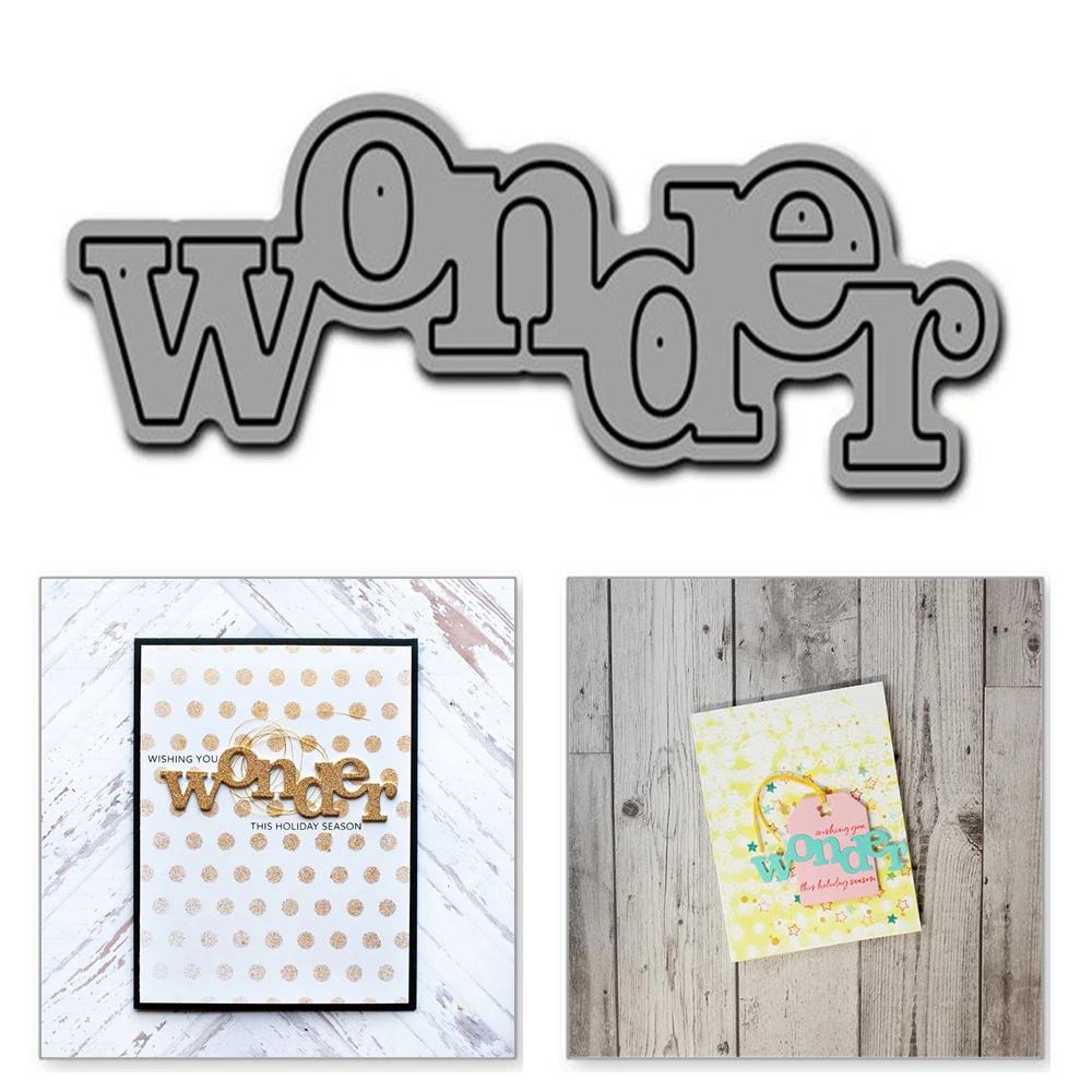 Eastshape Wonder Letter металлические режущие штампы слово для скрапбукинга 2019 новые