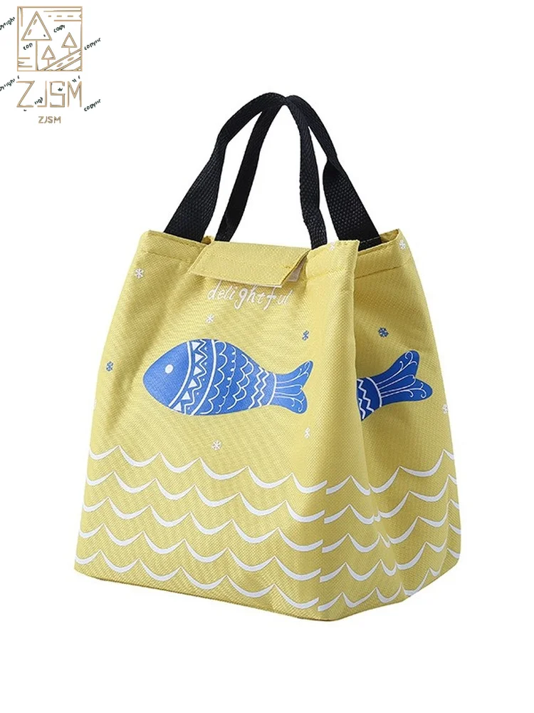

New Lunch Box Bag Fashion Oxford Waterproof Insulated Thermal Food Picnic Bento Box Bags for Women kids Men Cooler Tote Case
