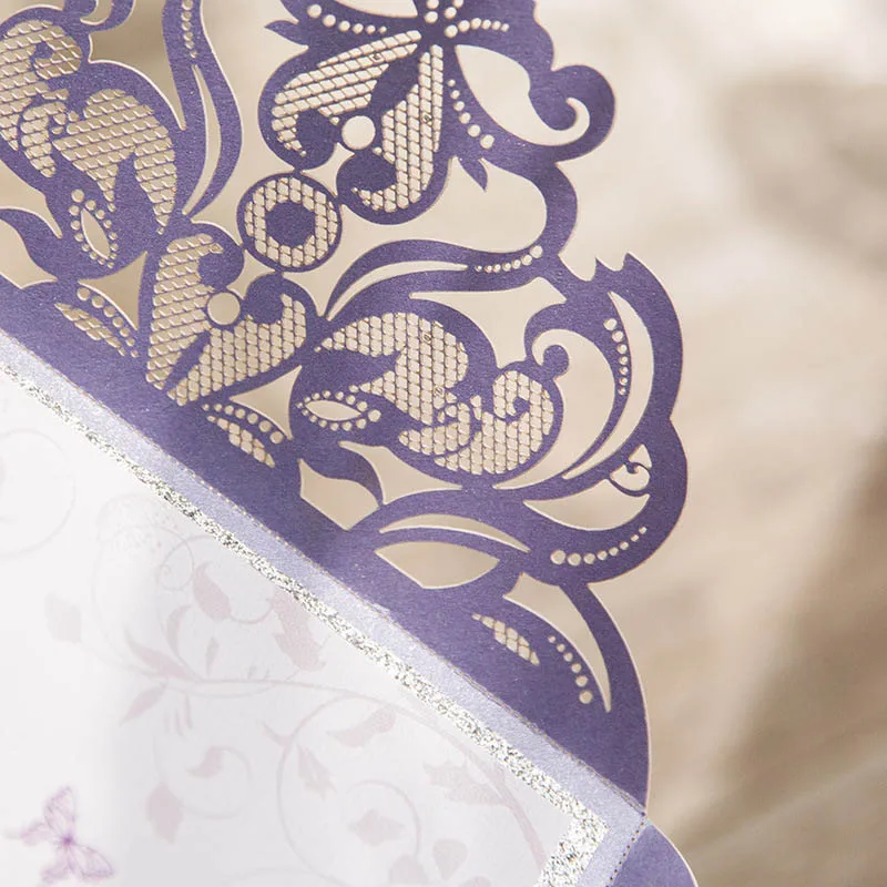 10 шт. пригласительная открытка на праздник свадьбу день рождения пустотелая