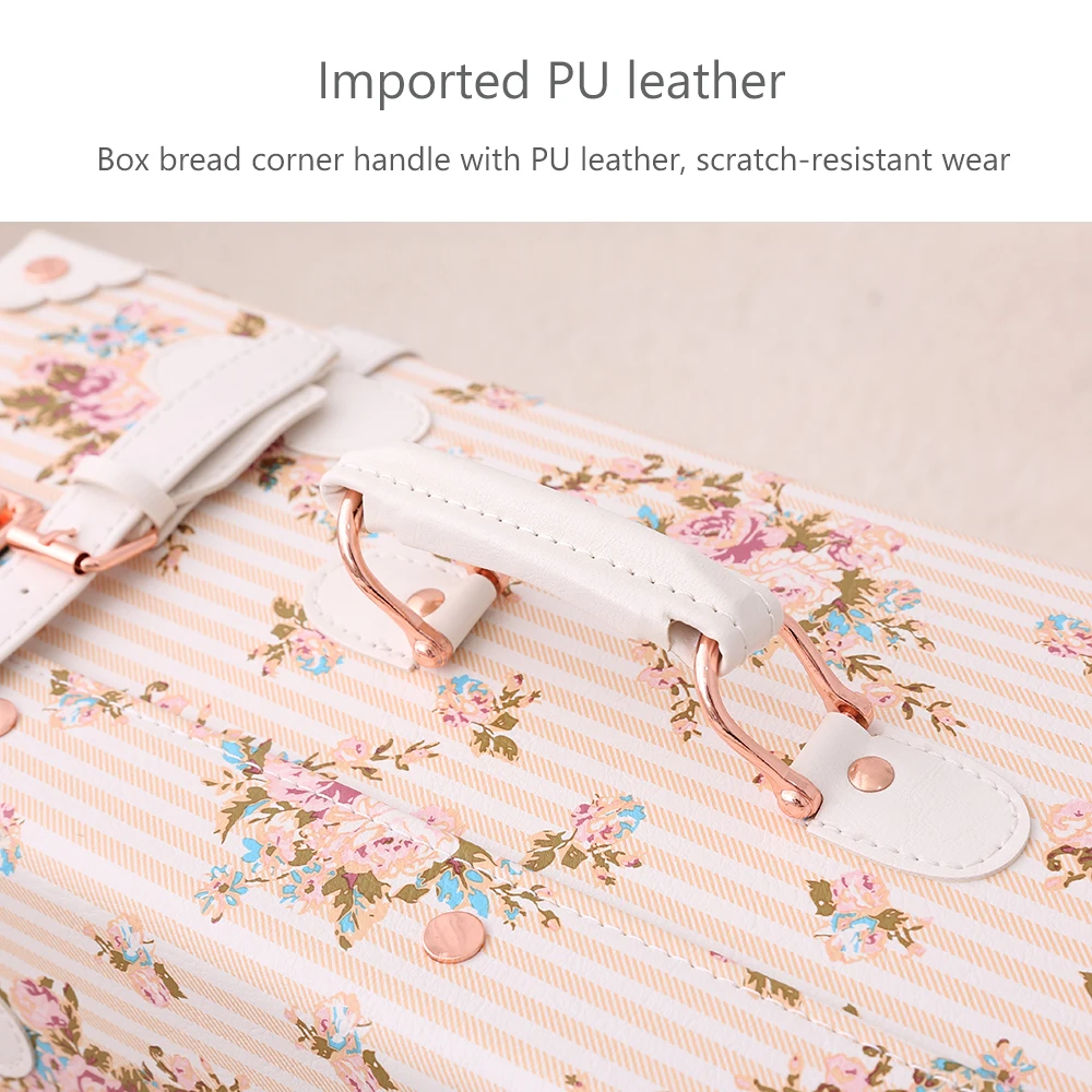 3 ПК легкий Винтаж принт предмета Чемодан комплект 20 &quot26&quot &amp 13