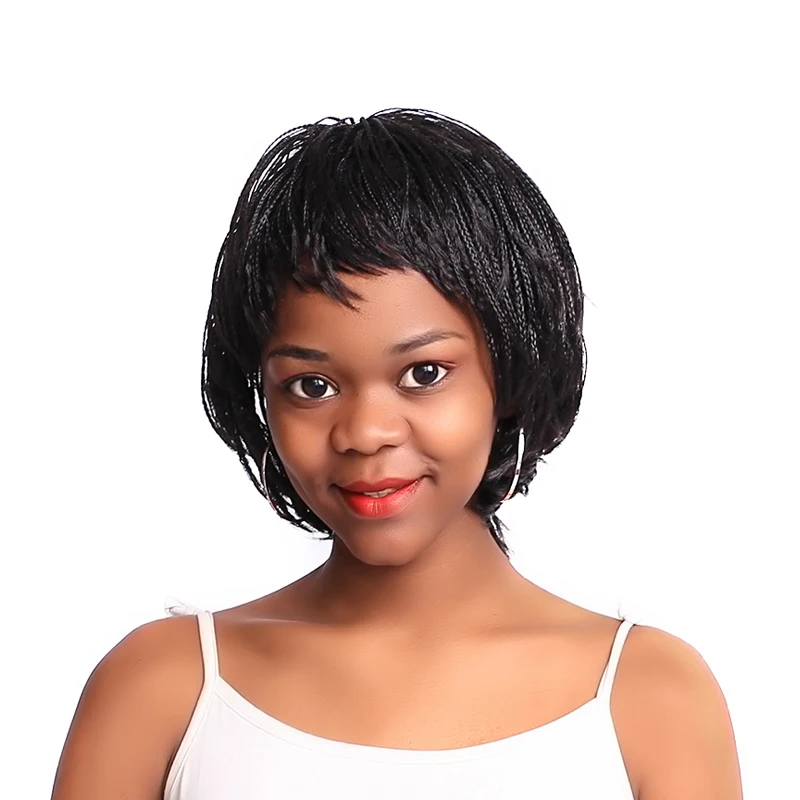 Парик косички Alileader в коробке короткие синтетические волосы повседневная одежда